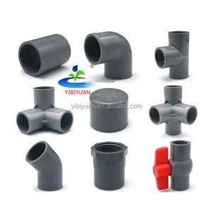 Agricultural pipe garden irrigation system tube connector pvc male 3/4 coupling tee elbow fittings plumbing 3 way pvc connector