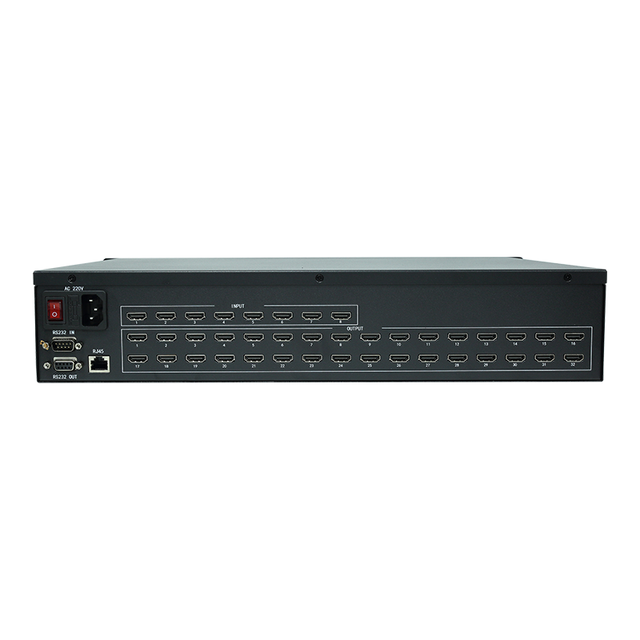 High Performance HDCP 8 Input 32 Output AV Matrix Switcher System with Remote Control