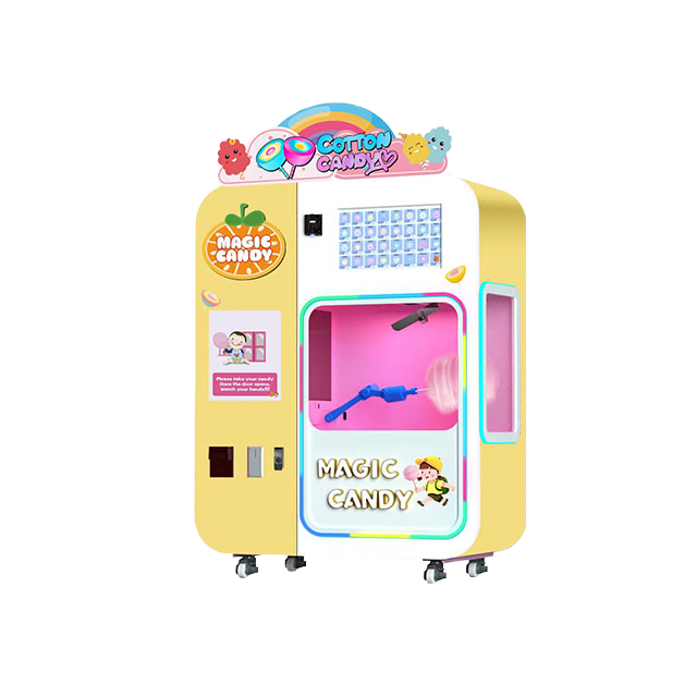 Full Automatic Cotton Candy Machine Sugar Cotton Candy Vending Machine Marshmallow Cotton Candy Maker Machine