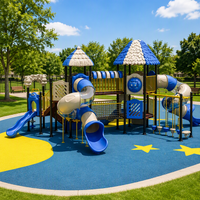 Équipements de terrain de jeux pour enfants sur mesure pour parcs d'attractions, écoles, maternelles et communautés, incluant des balançoires et des jeux d'extérieur