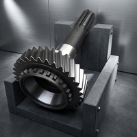 Engrenages hélicoïdaux en acier forgé usinés CNC sur mesure OEM ODM 420, composants de transmission en métal de haute qualité