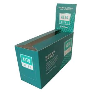 OEM Design Printing Paper Cardboard Carton Tear Away Blue Display <b>Box</b> <b>with</b> Auto <b>Lock</b> Bottom - Product Image 1