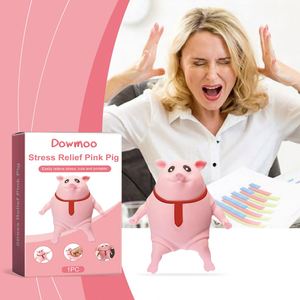 Cerdo Rosa Divertido DOWMOO, Antiestrés, Descompresión, Cerdo Elástico, Cerdo de Peluche para Apretar, Juguetes para Aliviar el Estrés - Product Image 5
