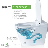 Toilette intelligente japonaise noire avec salle de bain, toilette intelligente mobile Skibidi pour salle de bain