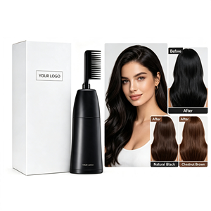 ChuYan Champú Tinte Permanente para el Cabello de Marca Privada con Aplicador de Peine, Sin Amoniaco, Color Herbal Natural, Venta al por Mayor - Product Image 1