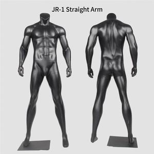Maniquí Deportivo de Fibra de Vidrio, Modelo de Cuerpo Completo Masculino/Femenino, Color Negro, para Exhibición en Vitrinas, Estilo Europeo - Product Image 6