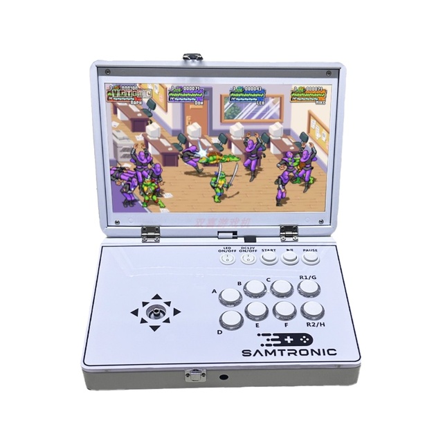 One Player  Pandora New Flip Folding Home Arcade Machine Portable Metal Glass Rocker Game Console Coin-Operated