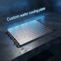 Plaques de refroidissement liquide en aluminium de la série 6000 personnalisées (plaques de refroidissement par eau) Service de découpe - pour l'électronique à haute densité de puissance EV