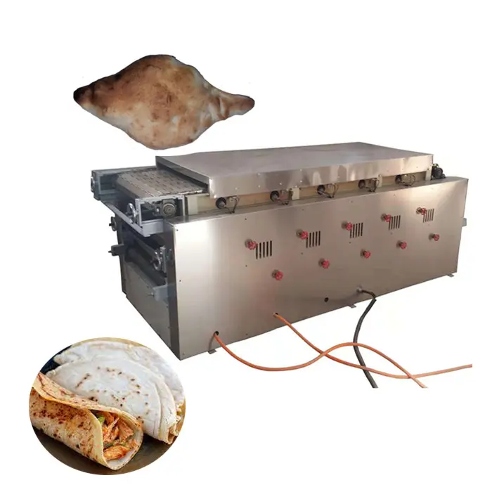 Baik untuk bekerja dengan pembuat roti sandwich mesin pembuat chapati otomatis penuh mesin pembuat chapati