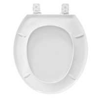 Siège de toilette en PP antibactérien standard américain 17'' 19'', finition brillante anti-jaunissement, logo personnalisé, vente directe d'usine