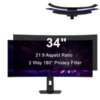 Filtre d'écran de confidentialité amovible anti-lumière bleue, anti-reflets, anti-rayures pour moniteur ultra-large ASUS 34 pouces 21:9