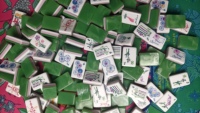 Lot en gros personnalisé de 160 tuiles épaisses de Mahjong américain en acrylique à 2 couches avec sac de rangement en toile – Direct Usine