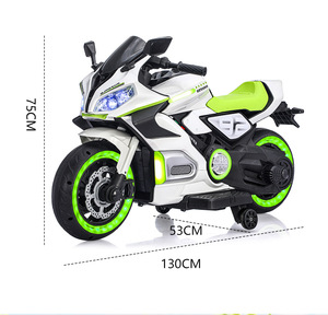 Moto électrique pour enfants en plastique, <span class=keywords><strong>peut</strong></span> accueillir <span class=keywords><strong>deux</strong></span> personnes, alimentée par batterie, rechargeable, jouet unisexe pour garçons et filles de 1 <span class=keywords><strong>à</strong></span> 8 ans - Product Image 5