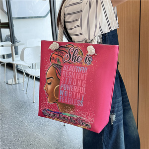 Sacs de plage en toile <span class=keywords><strong>pour</strong></span> femmes, grande capacité, logo personnalisé, design personnalisé - Product Image 4
