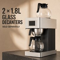Frühstücksbuffet Digitaler Bildschirm Automatische Befüllung Doppelkaraffen Kommerzieller Filterkaffeeautomat für Hotels