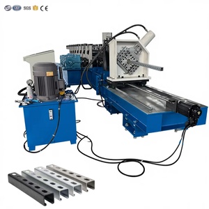 Hot Sale Photovoltaic <b>Solar</b> Panel Mounting Roll Forming Machine with Bearing & Motor Full-automatic PLC Control - Product Image 1