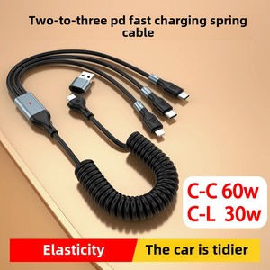 PD65W <span class=keywords><strong>cavo</strong></span> retrattile due in uno 30W per <span class=keywords><strong>cavo</strong></span> dati <span class=keywords><strong>Apple</strong></span> per computer <span class=keywords><strong>iPhone</strong></span> e TPE per proiezione schermo auto - Product Image 5