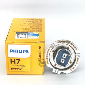 Pour <span class=keywords><strong>Philips</strong></span> 12V55W <span class=keywords><strong>H7</strong></span> 12972 Phare halogène de voiture, feux de croisement et de route, antibrouillard, état neuf, modèle Px26D, compatible Nissan Land Rover - Product Image 2