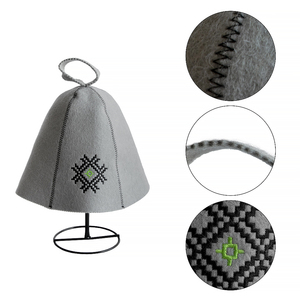 Filz-Saunahut Promotion Sauna Bad Zubehör für Damen und Herren Personalisierbare Logo Saunahüte Wolle Russisches Banja - Product Image 6