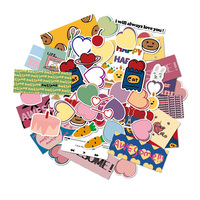 Autocollants Pack aléatoire mignon Spot corée fille PVC étanche Carton Style chinois MC adhésif autocollant papeterie autocollants 100 pièces