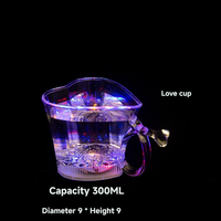 Coupe Lumineuse, Coupe à Œuf en Plastique LED Amazo, Coupe d'Ambiance pour Bar et Fêtes, Coupe à Vin Rouge Sans Pied, Coupe Spécialisée Personnalisée