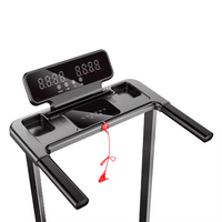 Caminadora Plegable Eléctrica para Ahorrar Espacio, Máquina de Ejercicio Cardiovascular para Interiores, Tapis Roulant Plegable, Caminadora Deportiva Eléctrica para el Hogar