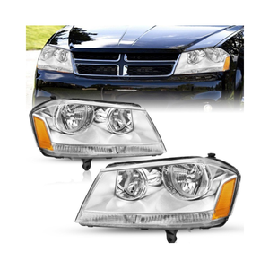 Nouveau coin ambre de remplacement de phares halogènes de phare clair pour 2008-2014 <span class=keywords><strong>Dodge</strong></span> <span class=keywords><strong>Avenger</strong></span> gauche + droite CH2502215 conducteur + passager - Product Image 2