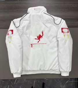 USA <strong>Size</strong> <strong>Plus</strong> <strong>Size</strong> Thick F1 Coats Racing Suit Inspired Team Embroidered <strong>Waterproof</strong> Zipper Cotton Moto Biker Winter Riding <strong>Jacket</strong> - Product Image 2
