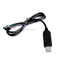 Módulo RS232 PL2303HX, Cable de Descarga Serial USB a TTL, Negro, Gran Venta