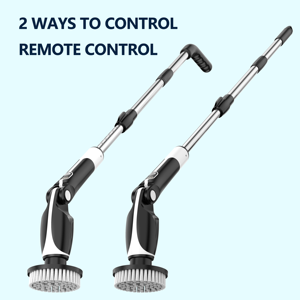 Electric Spin <b>Scrubber</b> With Adjustable Extension Handle Rotary <b>Scrubber</b> Cordless Tub and <b>Tile</b> Ccrubber for Cleaning - Product Image 4