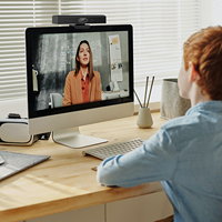 Caméra de conférence professionnelle avec lentille en verre PTZ 4K à distance grand angle 6 webcam micro à réduction de bruit avec haut-parleur et microphone