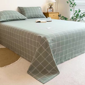 Bán buôn Vua kích thước đầy màu sắc bông 300tc tấm ga trải giường bộ đồ giường thiết lập màu trắng tùy chỉnh tấm ga trải giường nữ hoàng Kích thước tấm Ga Trải Giường cho USA và Châu Âu - Product Image 2