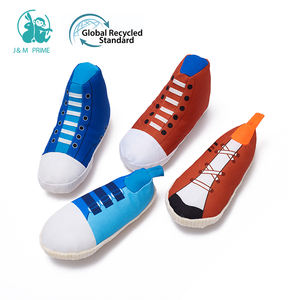 Dayanıklı köpek gıcırtılı Mini Sneakers ayakkabı peluş ısırma köpek çiğnemek oyuncak ayakkabı - Product Image 6