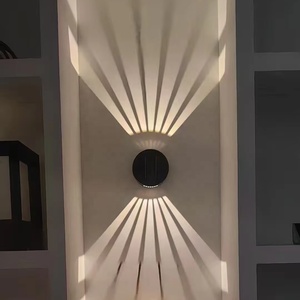 Applique murale solaire étanche pour l'<span class=keywords><strong>extérieur</strong></span> avec éclairage haut et bas, projecteur super lumineux pour la cour de l'hôtel Villa - Product Image 2