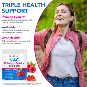 Expédition rapide <span class=keywords><strong>Complément</strong></span> <span class=keywords><strong>alimentaire</strong></span> 1000mg <span class=keywords><strong>NAC</strong></span> Gummies N-Acétyl L-Cystéine Immune Supports <span class=keywords><strong>NAC</strong></span> Supplément Gummies - Product Image 4