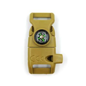 Boucle multifonctionnelle 20 mm Flintstone Blade Whistle Compass pour paracorde de survie, accessoires de préparation, vente directe usine - Product Image 3