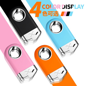 Encendedor Eléctrico Giratorio con Anillo, Resistente al Viento, Diseño de Dibujos Animados, Recargable, Regalo Personal, 4 Colores Disponibles - Product Image 3