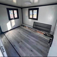 Maison conteneur modulaire préfabriquée de luxe avec 2 chambres et 1 salle de bain, extensible, type capsule, prête à l'emploi