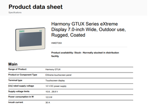 Pantalla Táctil HMI TFT LCD Schneider HMIDT35X 100% Original, 7 Pulgadas, Todo en Uno, Resolución 1024x1024, Industrial, Alta Calidad, HMIDT35 - Product Image 3