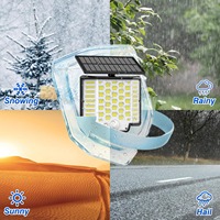 Projecteur LED étanche IP65, lampes solaires de sécurité avec détecteur de mouvement, 3 modes pour l'éclairage mural de jardin