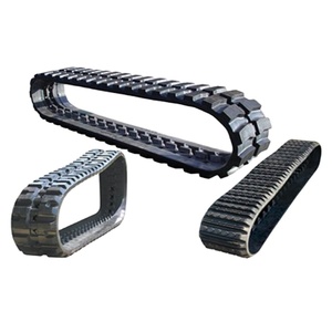 Chenilles en caoutchouc pour mini-excavatrice, pour engins de construction KX121, mini-pelle 350x86x82 320x52.5x86 400X72.5X76, garantie 1 an - Product Image 1