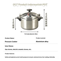 Autocuiseur personnalisé en aluminium de grande capacité cuisinière à gaz multifonctionnelle marmite à soupe et marmite à ragoût antidéflagrante