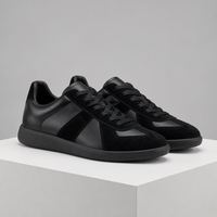 Marque de mode de luxe, baskets et chaussures décontractées unisexes de haute qualité, chaussures de marche en cuir véritable à lacets