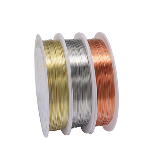 <b>Copper</b> Wire For <b>Bracelet</b> Making 1mm Round Gold <b>Copper</b> Rhodium Color Preserving Jewelry Findings - Product Image 5