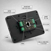 Q5S Panneau mural Android 5 pouces RK3566 Android 15 1280*720 IPS Tablette tactile PC PoE RJ45 WiFi 6 5.4 DC 12-24V