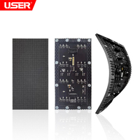 Écran LED d'affichage publicitaire flexible incurvé pour colonne cylindrique, module souple de 4 mm, P1.8 P2 P2.5 P3 P4