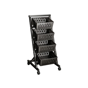 Estante <span class=keywords><strong>de</strong></span> Almacenamiento <span class=keywords><strong>de</strong></span> Múltiples Niveles con Almacenamiento Móvil para Refrigerios, Frutas, Verduras, Juguetes, Bebidas, Estante <span class=keywords><strong>de</strong></span> Almacenamiento <span class=keywords><strong>de</strong></span> Pie - Product Image 3