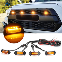 Nouvelle calandre avant avec feux pour Toyota Tacoma 2018, en ABS noir, mailles, accessoires 4x4, pièces auto Tacoma 2016