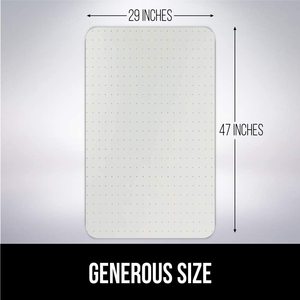 แผ่นรองพื้นพีวีซีใส ขนาด 36''x48'' ป้องกันรอยขีดข่วนจากเก้าอี้ กันลื่น ทนทาน นุ่มเหมือนกระจก สำหรับใช้ในบ้านและสำนักงาน - Product Image 5