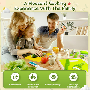 Ensemble de couteaux en plastique pour enfants réutilisables avec logo personnalisé, ensemble d'outils de découpe pour la cuisine, sûrs pour les enfants - Product Image 6